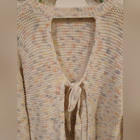 Aerie Cozy Crew Neck Open Back Sweater in Soft Knit - Picture 9 of 13